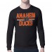 Футболка с длинным рукавом Anaheim Ducks Starter Black Mesh Look Team Name
