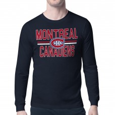 Montreal Canadiens Starter Navy Mesh Look Team Name Long Sleeve T-Shirt Montreal Canadiens Starter Navy Mesh Look Team Name Long Sleeve T-Shirt
