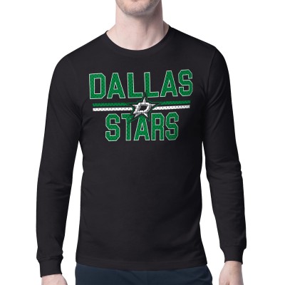 Футболка с длинным рукавом Dallas Stars Starter Mesh Look Team Name - Black