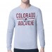 Футболка с длинным рукавом Colorado Avalanche Starter Heather Gray Mesh Look Team Name Logo