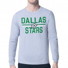 Футболка с длинным рукавом Dallas Stars Starter Mesh Look Team Name Logo - Heather Gray