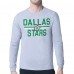 Футболка с длинным рукавом Dallas Stars Starter Mesh Look Team Name Logo - Heather Gray