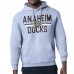 Толстовка Anaheim Ducks Starter Heather Gray Mesh Look Team Name Logo Tri-Blend