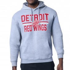 Толстовка Detroit Red Wings Starter Mesh Look Team Name Logo Tri-Blend - Heather Gray