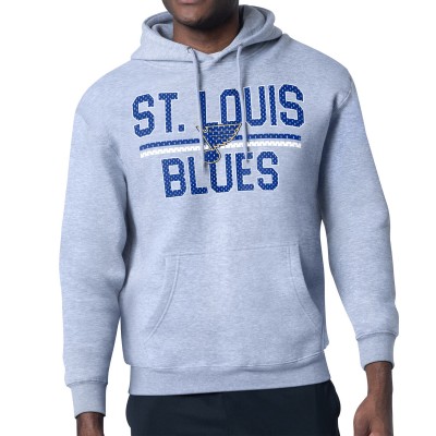 Толстовка St. Louis Blues Starter Mesh Look Team Name Logo Tri-Blend - Heather Gray