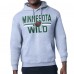 Толстовка Minnesota Wild Starter Heather Gray Mesh Look Team Name Logo Tri-Blend