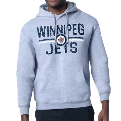 Толстовка Winnipeg Jets Starter Mesh Look Team Name Logo Tri-Blend - Heather Gray