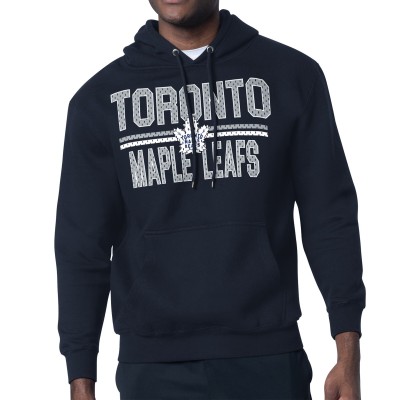 Толстовка Toronto Maple Leafs Starter Navy Mesh Look Team Name Logo Tri-Blend