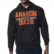 Толстовка Anaheim Ducks Starter Black Mesh Look Team Name Logo Tri-Blend