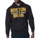 Толстовка Boston Bruins Starter Black Mesh Look Team Name Logo Tri-Blend