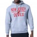 Толстовка New Jersey Devils Starter Heather Gray Mesh Look Team Name Logo Tri-Blend