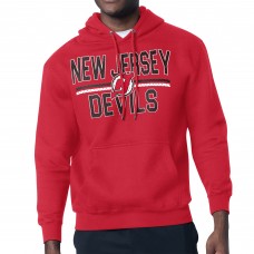 Толстовка New Jersey Devils Starter Red Mesh Look Team Name Logo Tri-Blend