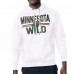 Толстовка Minnesota Wild Starter White Mesh Look Team Name Logo Tri-Blend