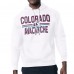 Толстовка Colorado Avalanche Starter White Mesh Look Team Name Logo Tri-Blend