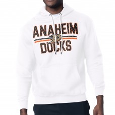 Толстовка Anaheim Ducks Starter White Mesh Look Team Name Logo Tri-Blend