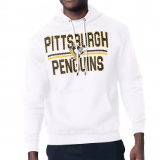 Толстовка Pittsburgh Penguins Starter White Mesh Look Team Name Logo Tri-Blend