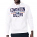 Толстовка Edmonton Oilers Starter White Mesh Look Team Name Logo Tri-Blend