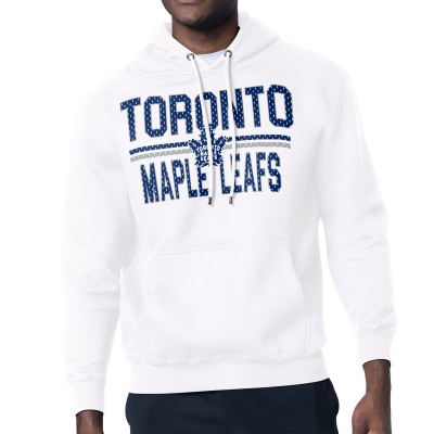 Толстовка Toronto Maple Leafs Starter White Mesh Look Team Name Logo Tri-Blend