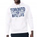 Толстовка Toronto Maple Leafs Starter White Mesh Look Team Name Logo Tri-Blend