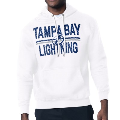 Толстовка Tampa Bay Lightning Starter White Mesh Look Team Name Logo Tri-Blend