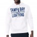 Толстовка Tampa Bay Lightning Starter White Mesh Look Team Name Logo Tri-Blend
