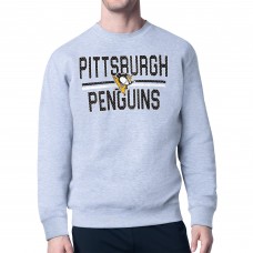 Кофта Pittsburgh Penguins Starter Heather Gray Mesh Look Team Name Logo