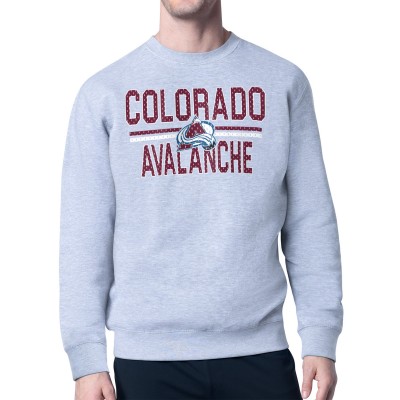Кофта Colorado Avalanche Starter Heather Gray Mesh Look Team Name Logo