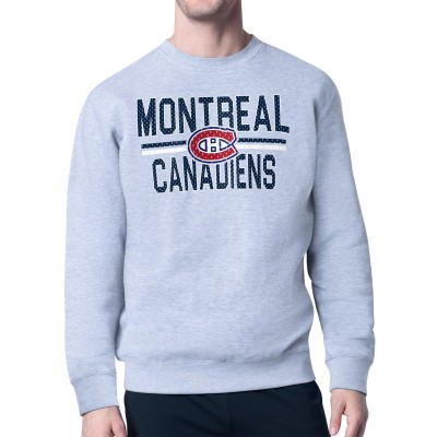 Кофта Montreal Canadiens Starter Heather Gray Mesh Look Team Name Logo