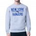 Кофта New York Rangers Starter Heather Gray Mesh Look Team Name Logo