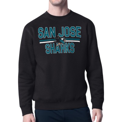 Кофта San Jose Sharks Starter Black Mesh Look Team Name Logo