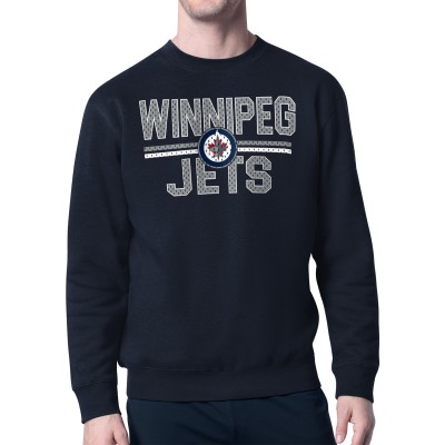 Кофта Winnipeg Jets Starter Navy Mesh Look Team Name Logo
