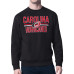 Свитшот Carolina Hurricanes Starter Black Mesh Look Team Name Logo Pullover Свитшот Carolina Hurricanes Starter Black Mesh Look Team Name Logo Pullover