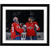 Фото с автографом Alexander Ovechkin & Charlie Lindgren Washington Capitals Fanatics Authentic 16 x 20 Red Jersey Celebration