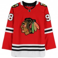 Игровая джерси Connor Bedard Chicago Blackhawks Autographed Fanatics Authentic Red adidas Authentic