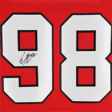 Игровая джерси Connor Bedard Chicago Blackhawks Autographed Fanatics Authentic Red adidas Authentic