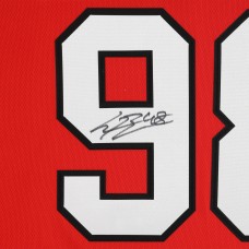 Игровая джерси Connor Bedard Chicago Blackhawks Autographed Fanatics Authentic Red Fanatics Breakaway