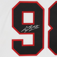 Игровая джерси Connor Bedard Chicago Blackhawks Autographed Fanatics Authentic White Fanatics Breakaway