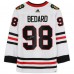 Игровая джерси Connor Bedard Chicago Blackhawks Autographed Fanatics Authentic White adidas Authentic
