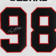Игровая джерси Connor Bedard Chicago Blackhawks Autographed Fanatics Authentic White adidas Authentic