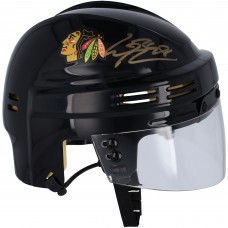 Шлем Connor Bedard Chicago Blackhawks Autographed Fanatics Authentic Black Mini