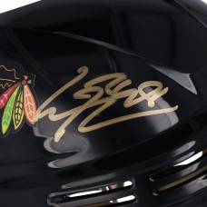Шлем Connor Bedard Chicago Blackhawks Autographed Fanatics Authentic Black Mini
