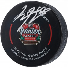 Шайба Connor Bedard Chicago Blackhawks Autographed Fanatics Authentic 2024 NHL Winter Classic Official Game
