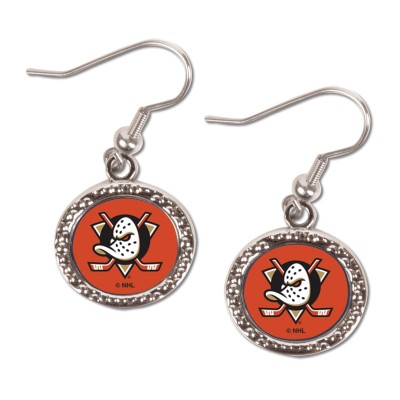 Anaheim Ducks WinCraft Round Logo Dangle Earrings