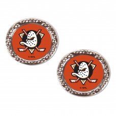 Anaheim Ducks WinCraft Logo Round Post Earrings