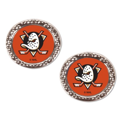 Anaheim Ducks WinCraft Logo Round Post Earrings