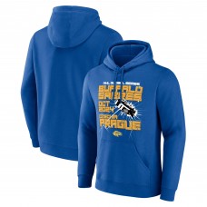 Buffalo Sabres Royal 2024 NHL Global Series Pullover Hoodie