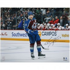 Cale Makar Colorado Avalanche Autographed Fanatics Authentic 16 x 20 Burgundy Jersey Celebration Photograph