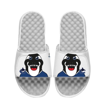 Подростковая Vancouver Canucks ISlide White Team Mascot Slide Sandals