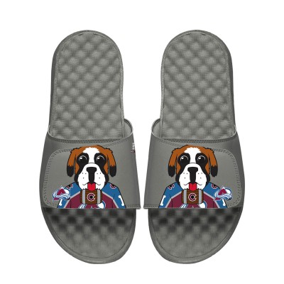 Unisex Colorado Avalanche ISlide Gray Team Mascot Slide Sandals