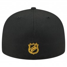 Бейсболка Boston Bruins New Era Black State Stitch 59FIFTY